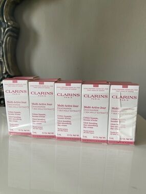 Clarins Multi-Active Jour Day Cream with Niacinamide 5 ml/ 0.1 oz Lot of 10
